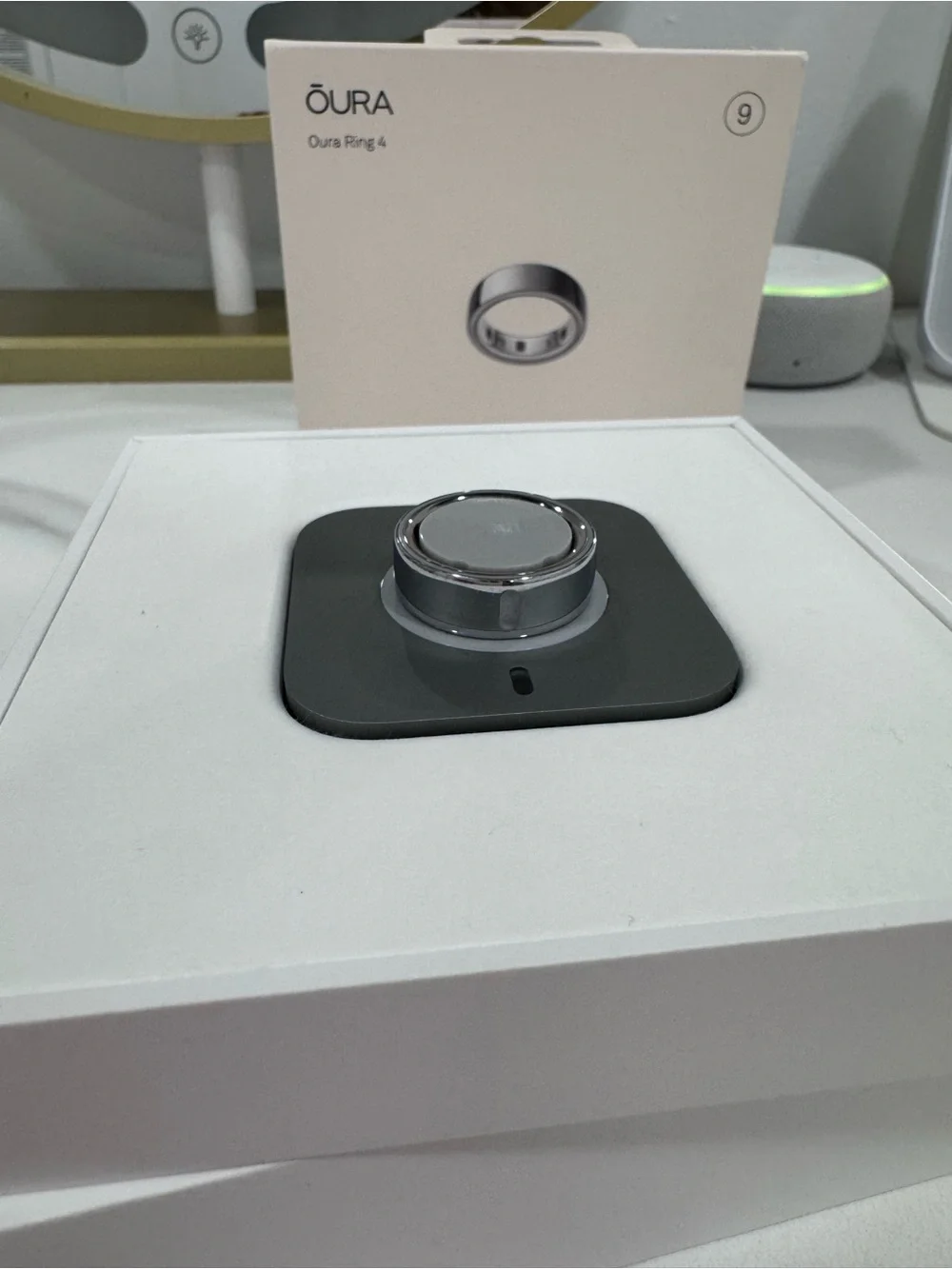 Oura Ring 4 in Silver Finish with Branded Box